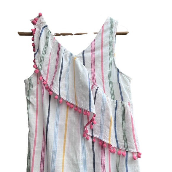 Striped Pure Cotton Jumpsuit 13-14 yrs - Picture 5 of 11